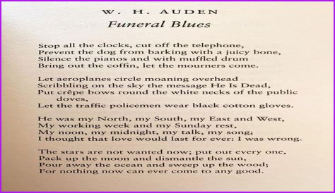 W.H. Auden - Poems, Funeral Blues & Quotes